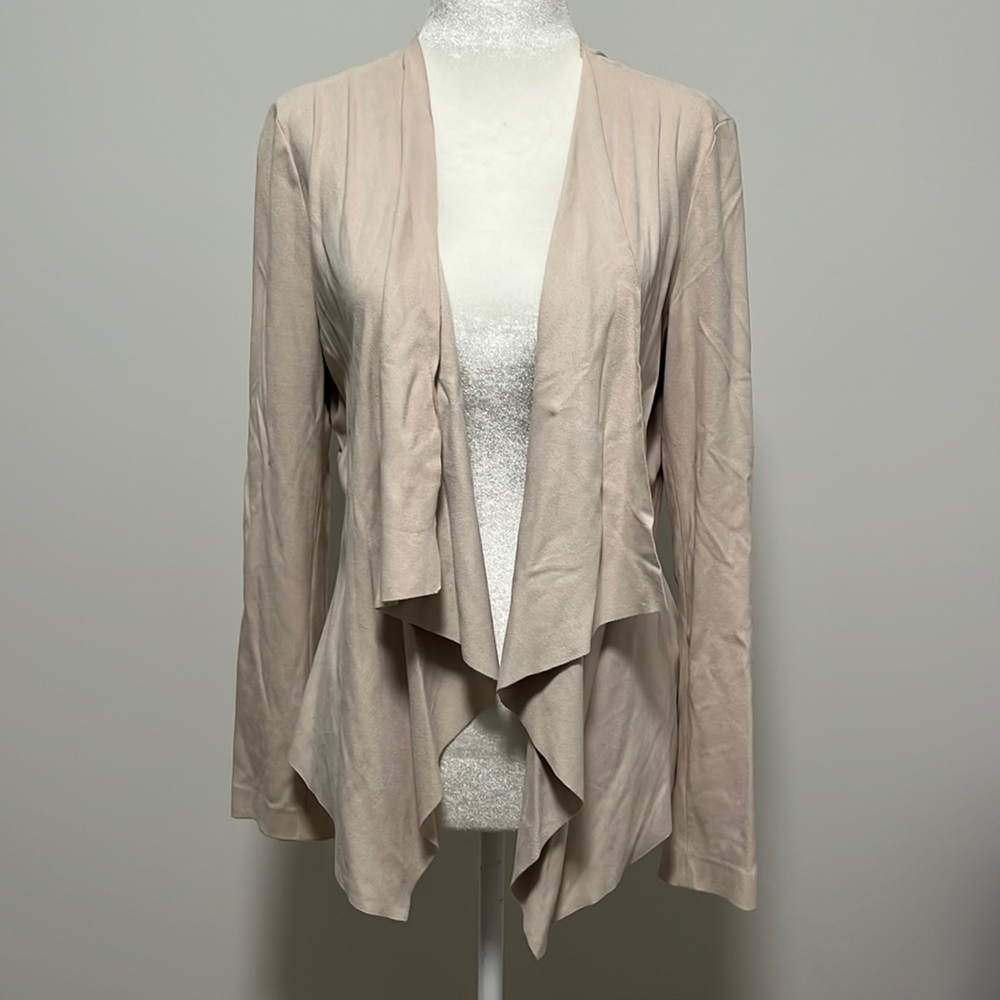 Soft Cream faux suede cardigan
